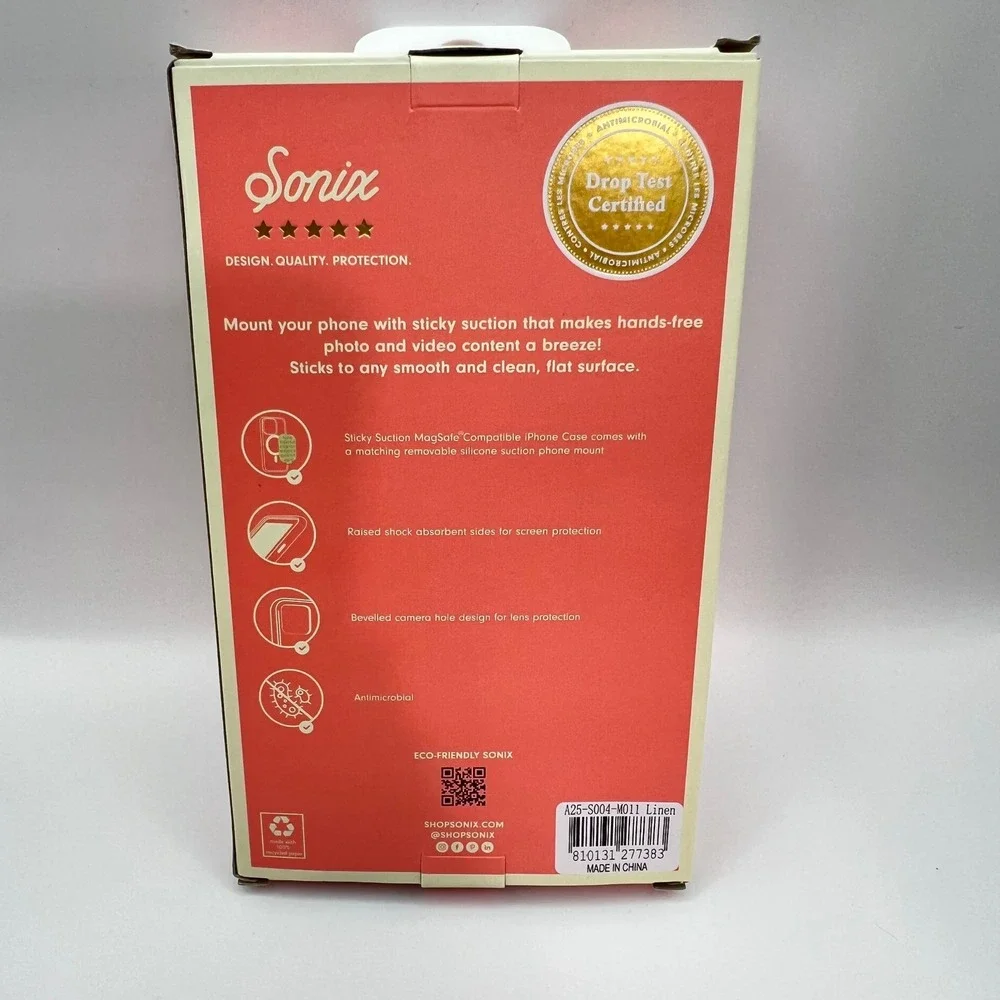 Sonix iPhone 16 Pro Max Case MagSafe Suction Mount Linen Beige 6.9 2024 New